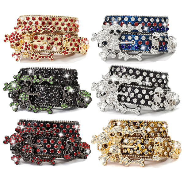 Ceinture Punk Design Crâne