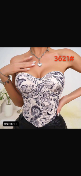 Corset floral chic