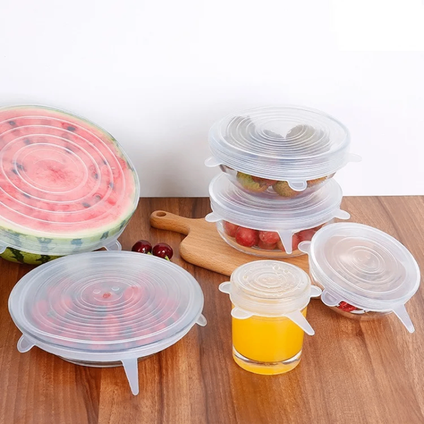 Couvercles Élastiques Réutilisables en Silicone