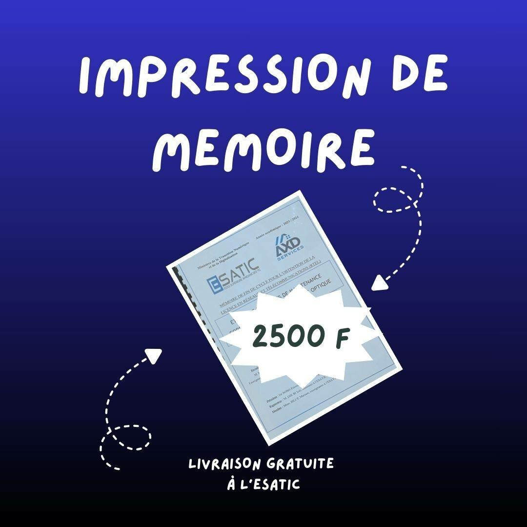Impression mémoire