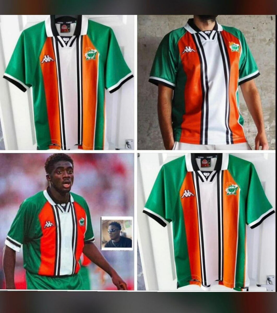 Maillot de football rétro Côte d'Ivoire