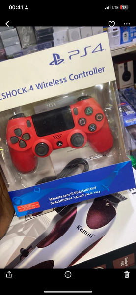 Manette sans fil PS4 rouge