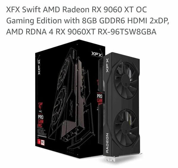 Carte graphique XFX AMD RX 9060 XT 8GB