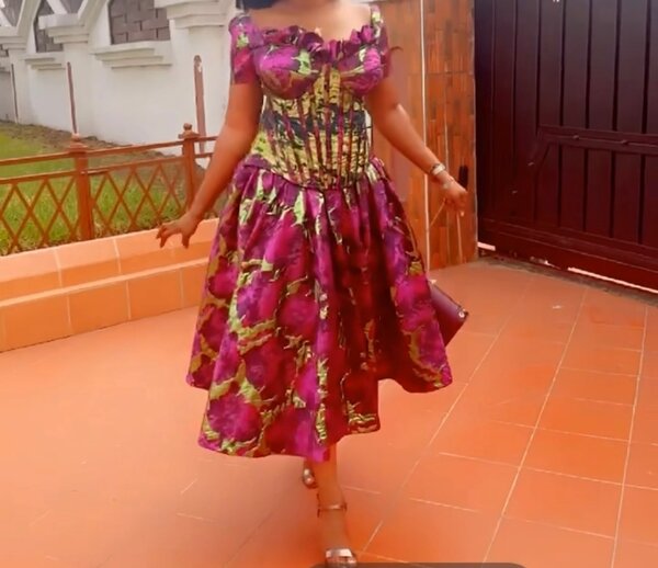 Beautiful African print dress