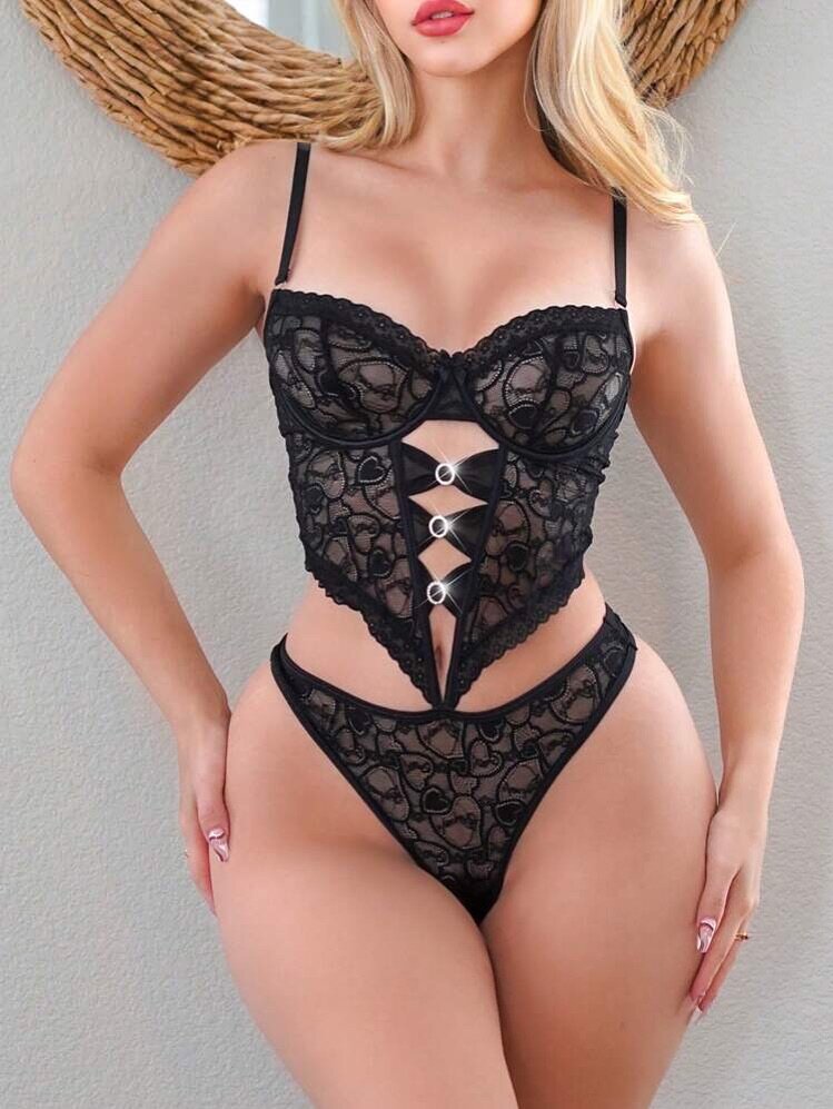 Ensemble lingerie dentelle sexy
