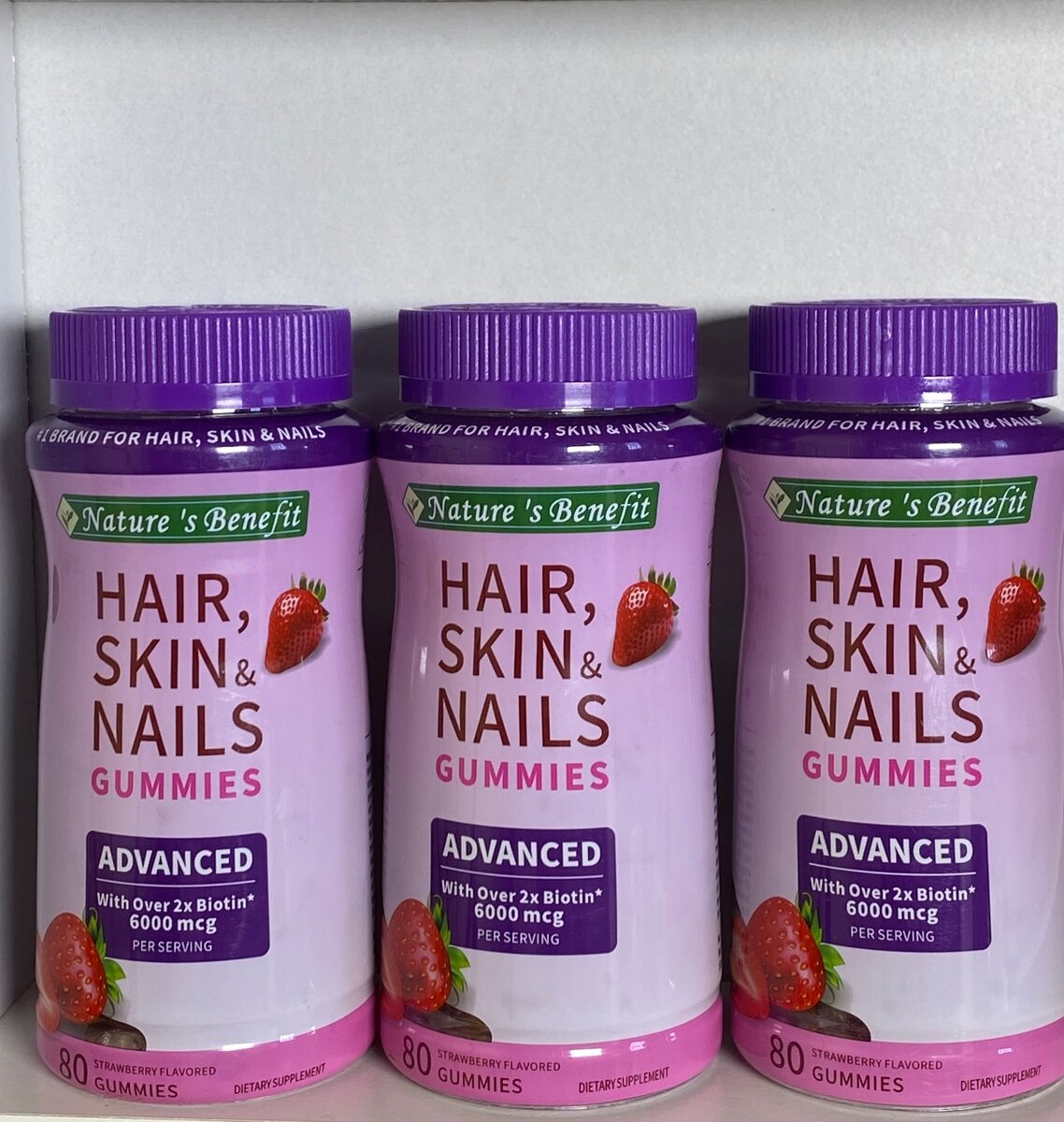 Natures Benefit Gummies for hair, skin and nails