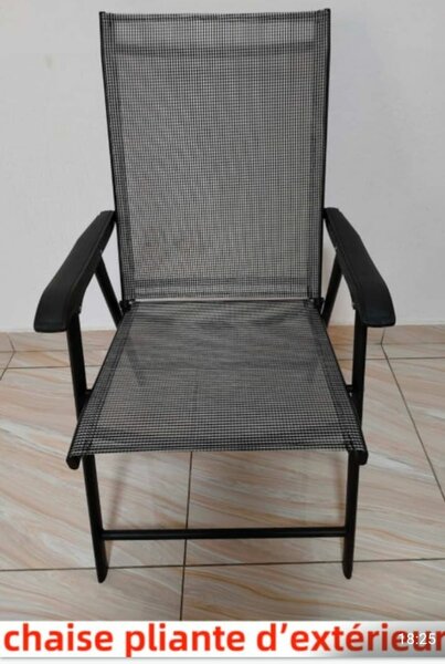 Chaise pliante extérieure robuste