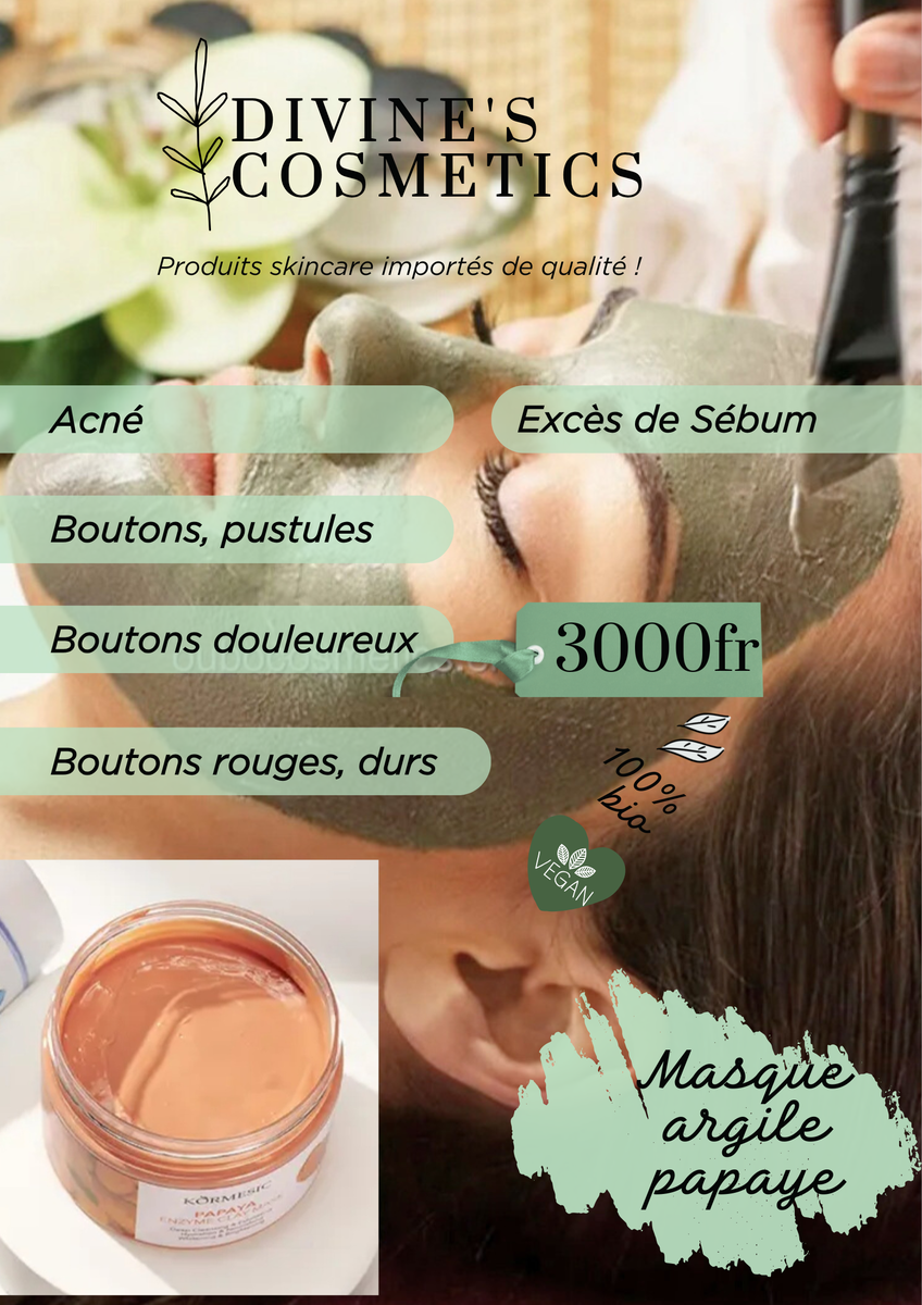 Masque Argile Papaye Anti-Acné