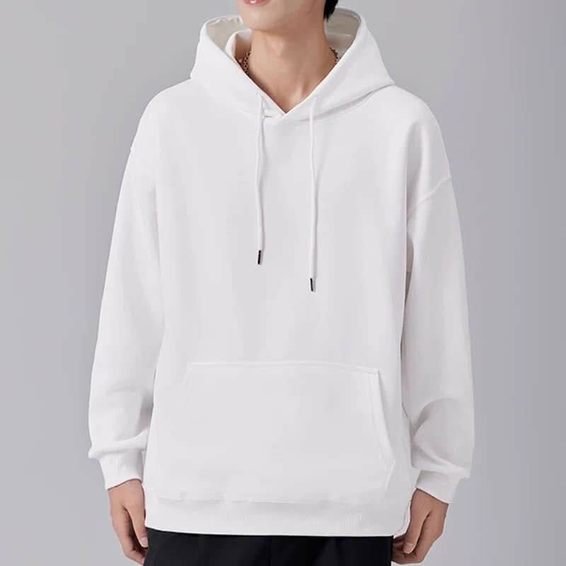 Sweat à capuche blanc