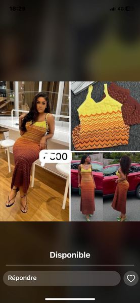 Robe disponible