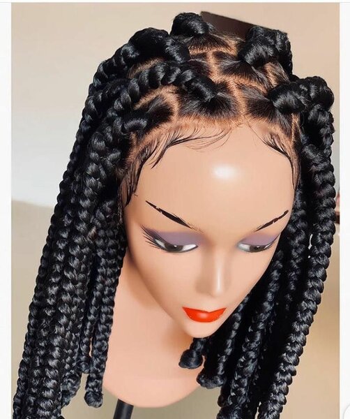 Frontal braided wig