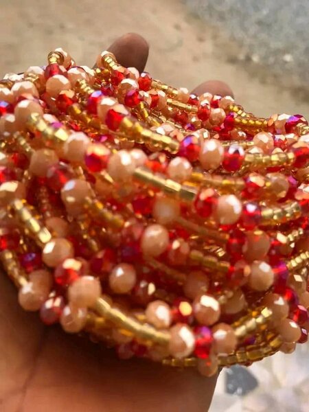 Crystal waist beads