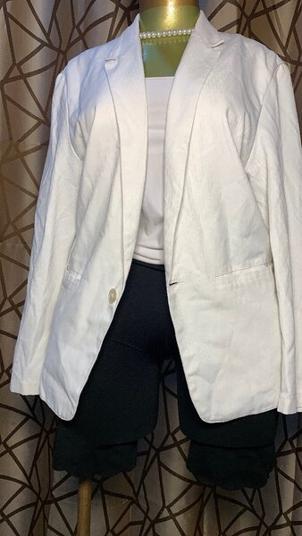 Blazer blanc élégant femme