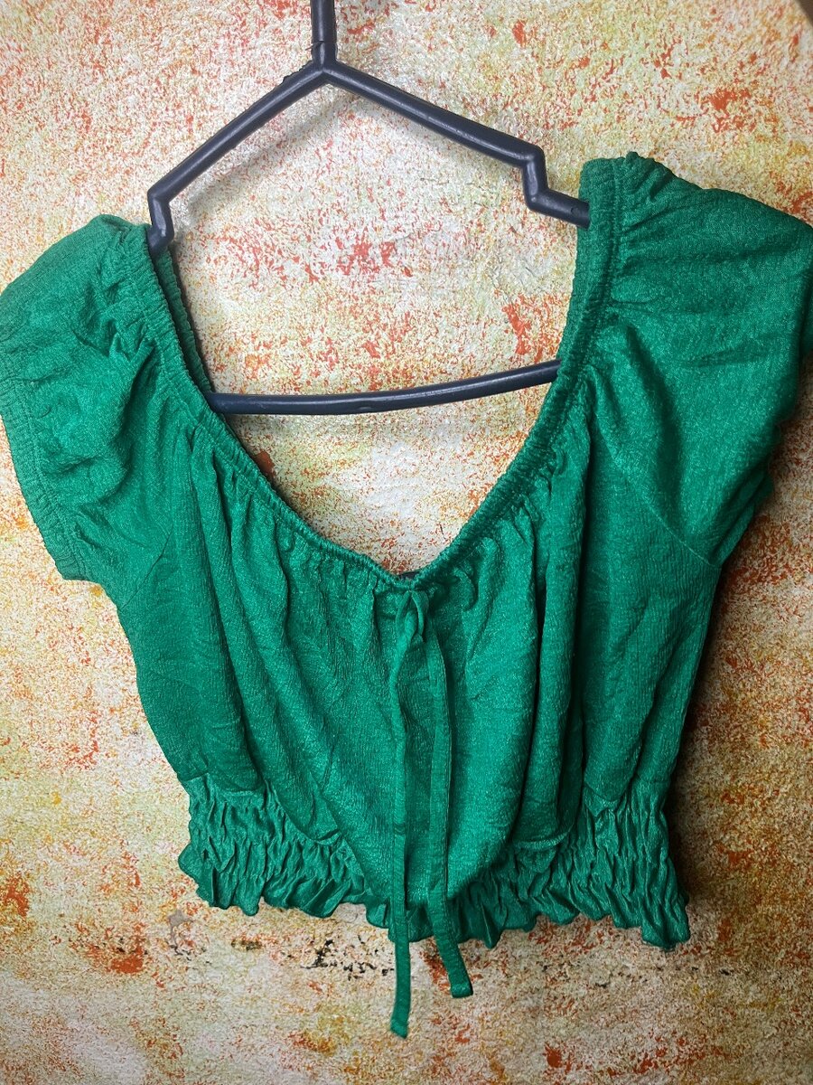 Blouse Verte Bohème Chic