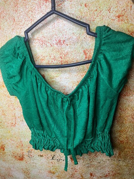 Blouse Verte Bohème Chic
