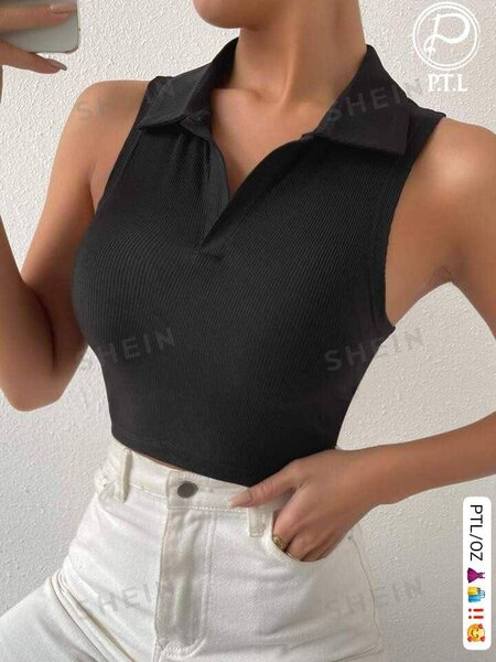 Solid crop tops