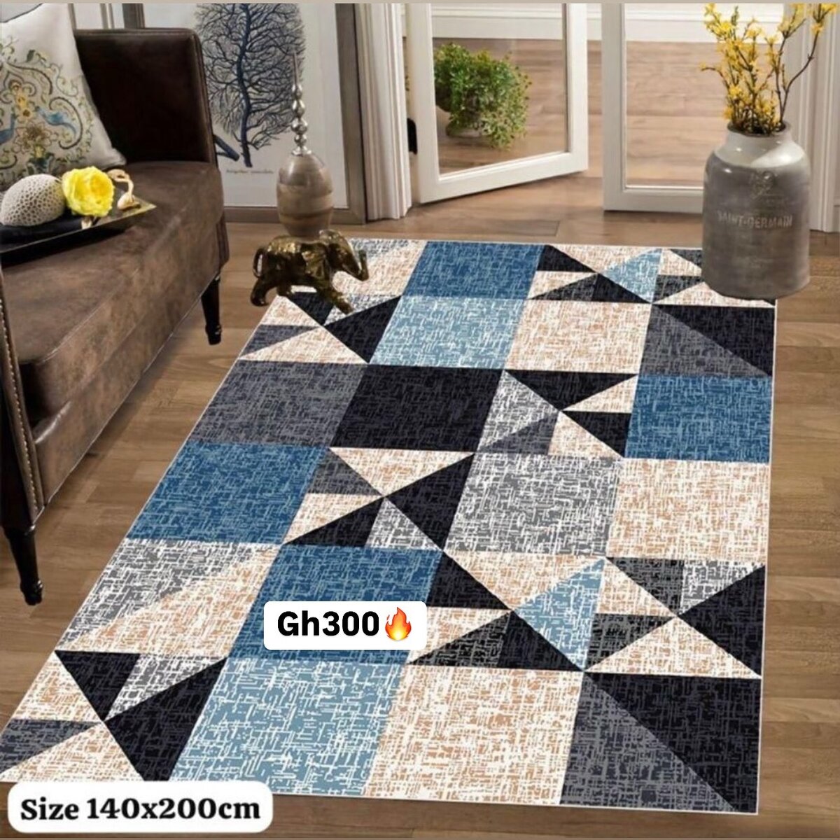 Beautiful and soft patterned carpet