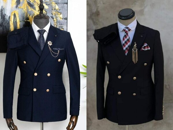 black men's suit