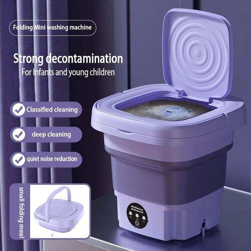 Micro Portable Ultrasonique Pliant Turbo Machine à Laver -