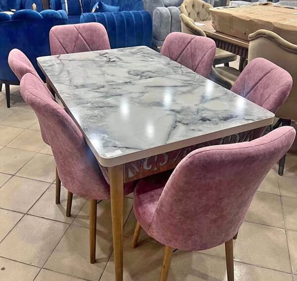 Table à manger marbre et chaises