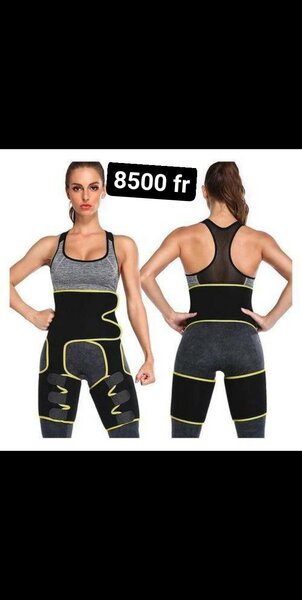 Corset taille et jambe femme noir