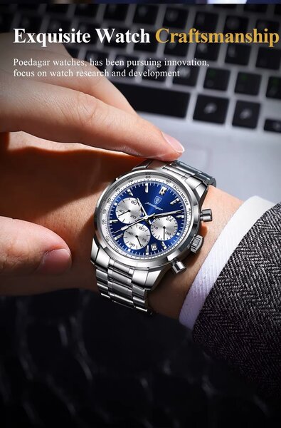 Poedagar Luxury Mens Watch