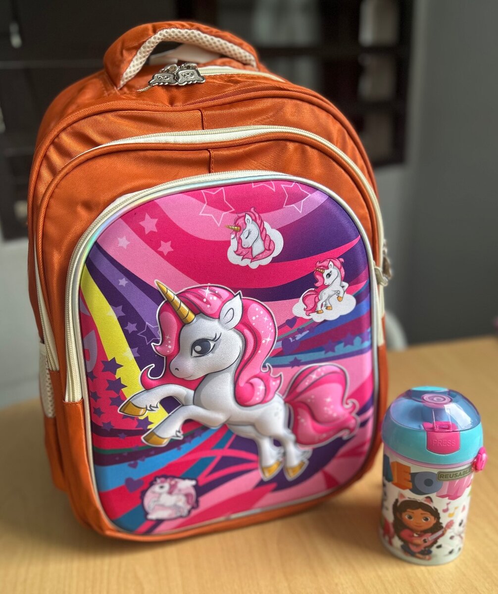Ensemble Sac/gourde coloré