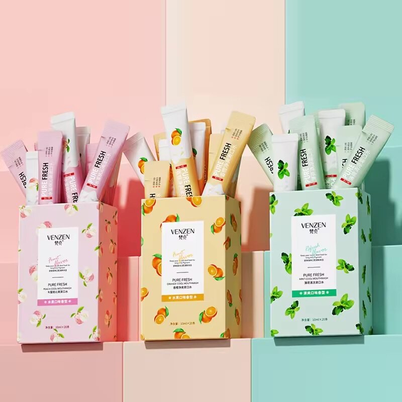 Sachet mouthwash