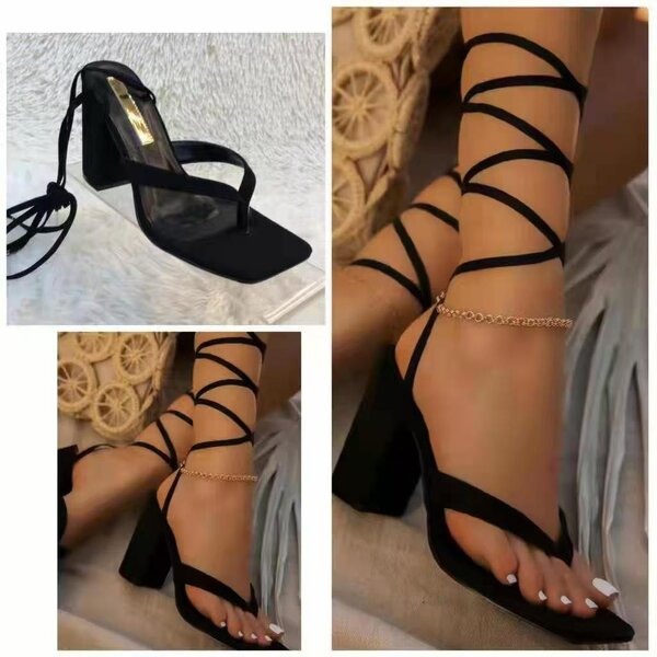 Strapped heels