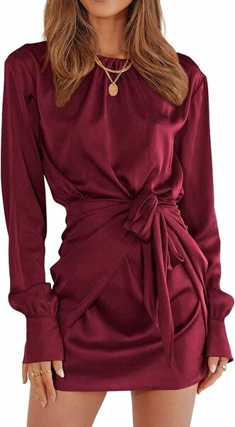 dress with belt