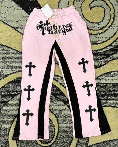 Pantalons gothiques croix style streetwear