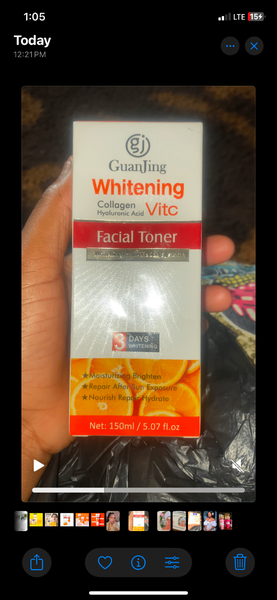 Skincare face toner