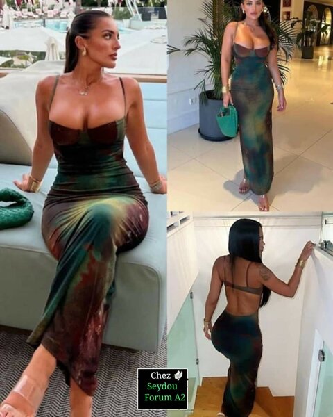 Robe sirène dos nu élégante