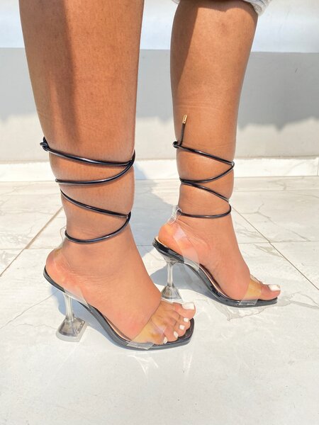 Perspex shoes Tie Ups