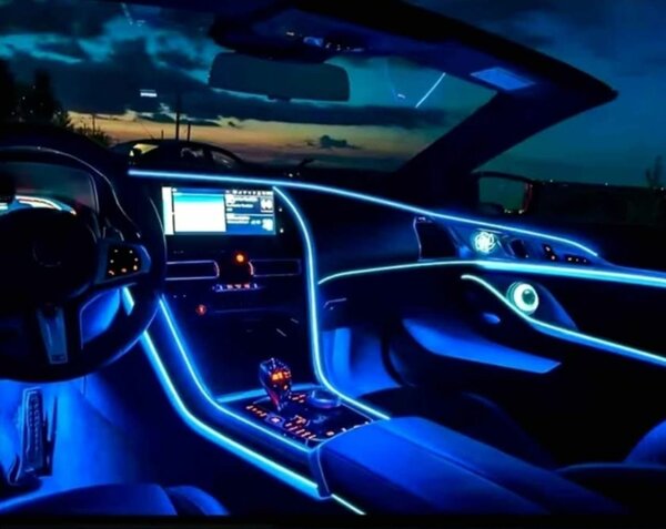 Lumiere led Décorative bleu pour automobile 5 M