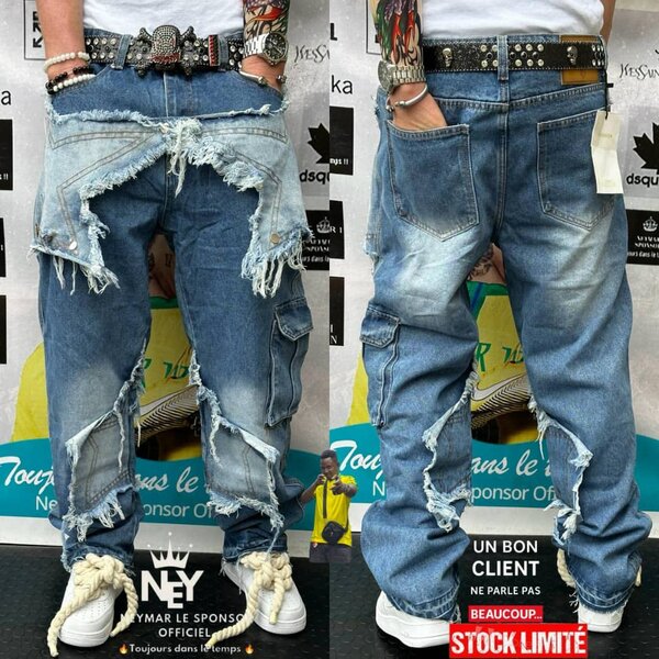 Jeans décontractés déchirés