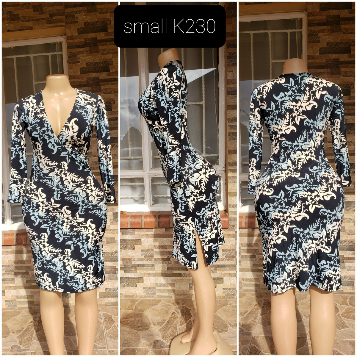 Robe noir bleu