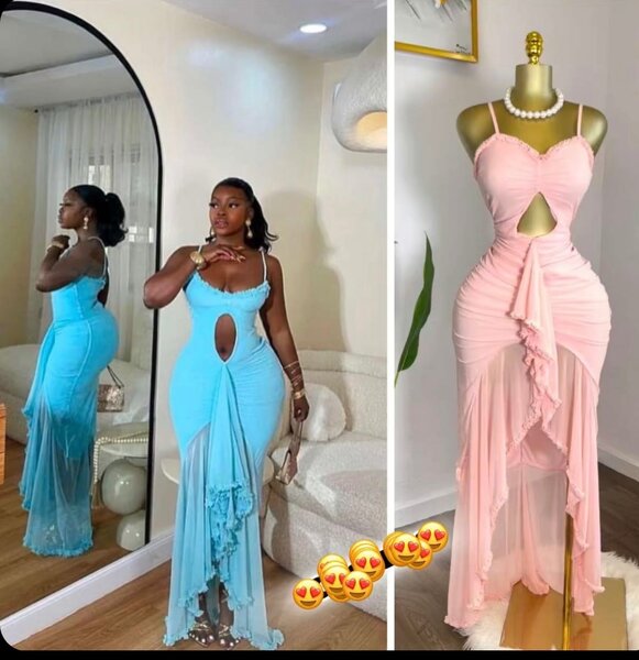 Dress available in pink
