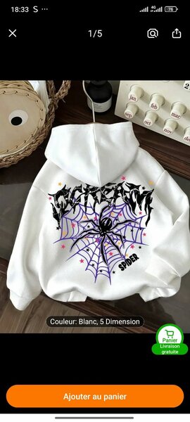 Sweat Spider Web Unisexe
