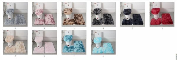Bathroom rug set