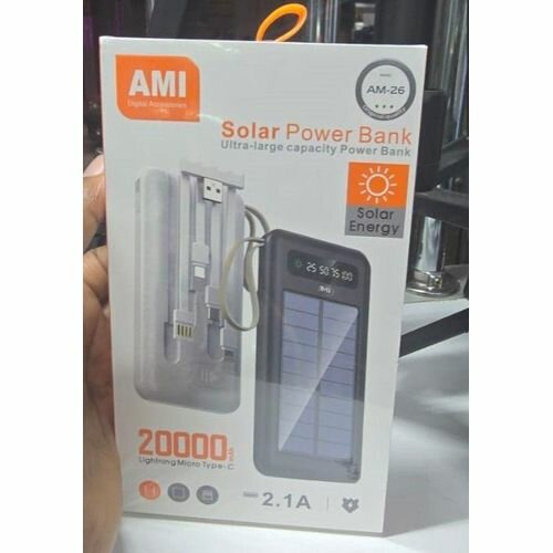 Batterie externe solaire 20000mAh