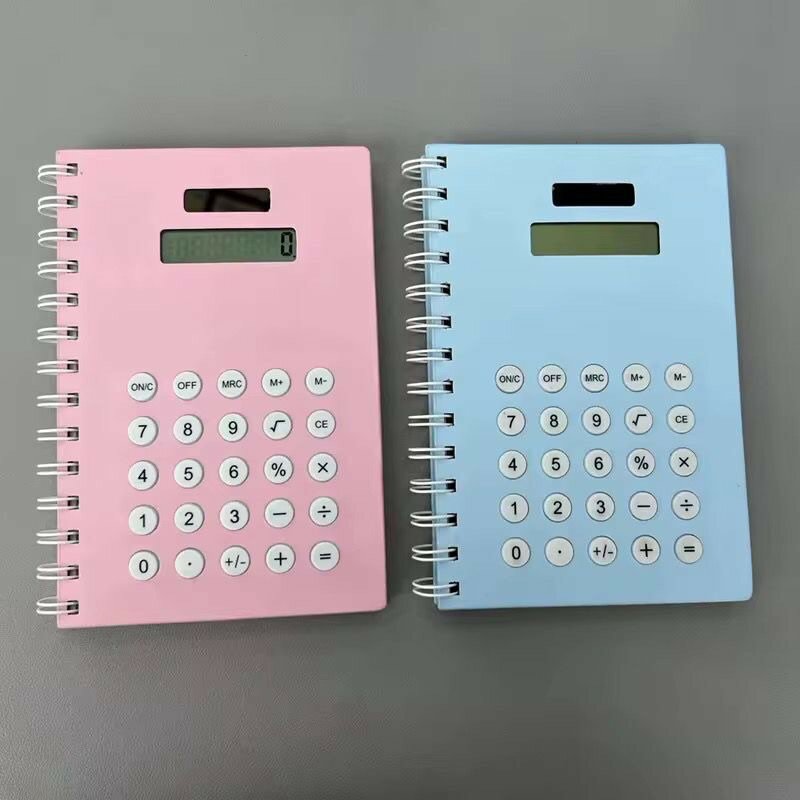 Notebook with Built-in Calculator