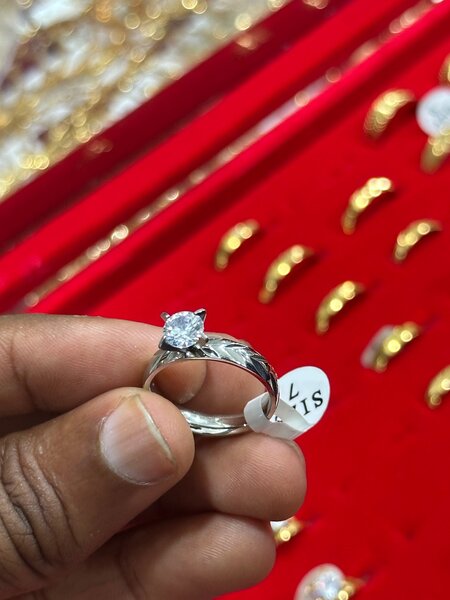 Bague de fiançailles plaqué