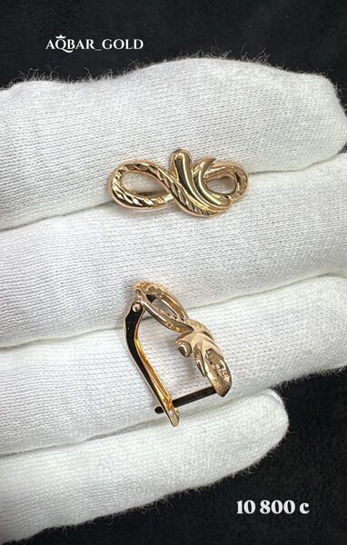 Серьги из красного золота