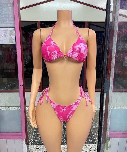 Pink swimming