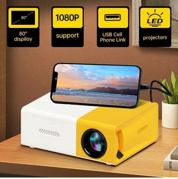 Projecteur LED Portable 1080P