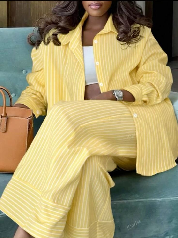 Ensemble Pyjama Rayé Femme