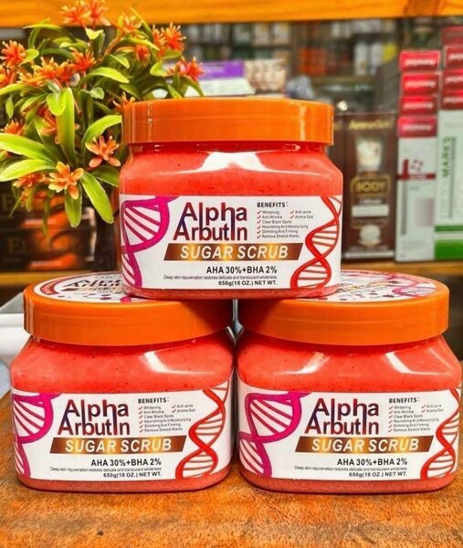 Alpha Arbutin sugar body scrub