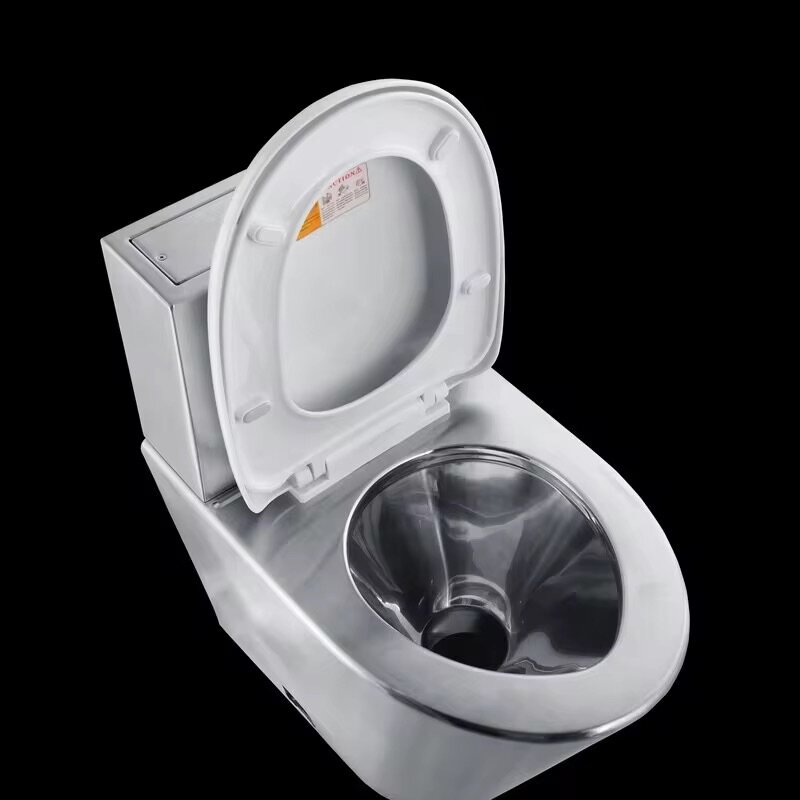 Toilette en acier inox