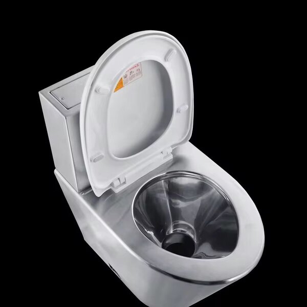 Toilette en acier inox